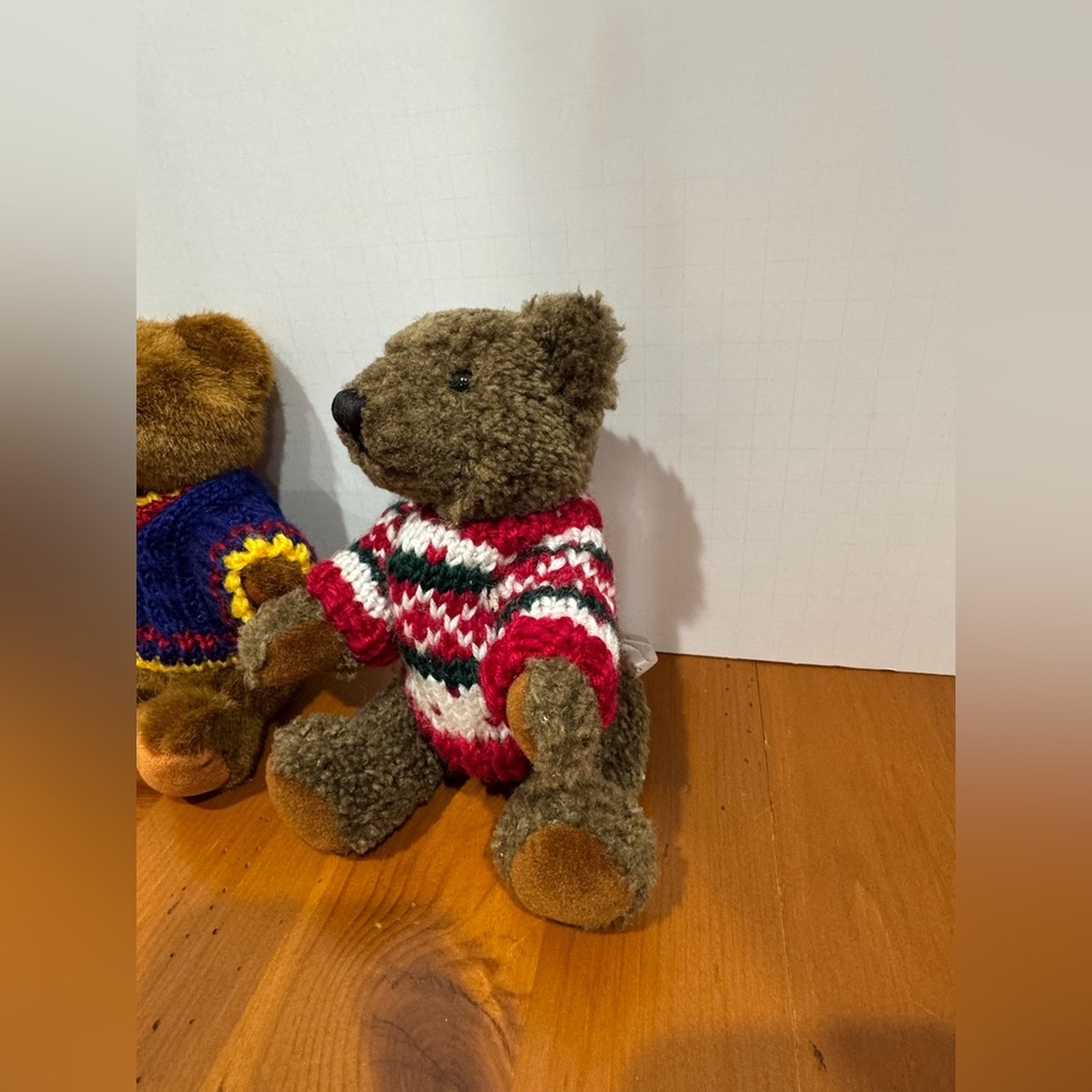 Hugfun International Vintage 2000 y2k teddy bears wearing sweaters - Picture 10 of 11